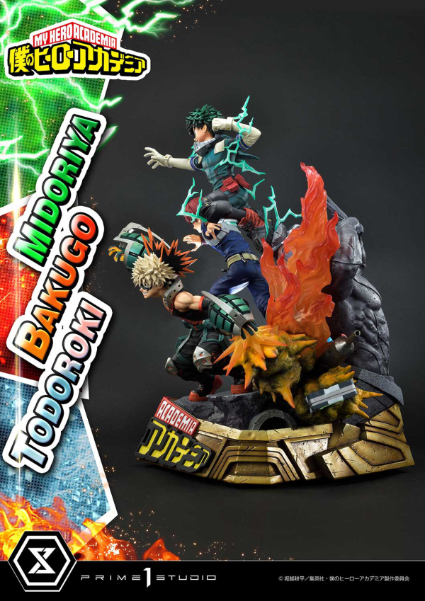 Prime 1 Studio Ultimate Premium Masterline My Hero Academia Midoriya, Bakugo & Todoroki Deluxe Version(4582535945804)(4582535945804)