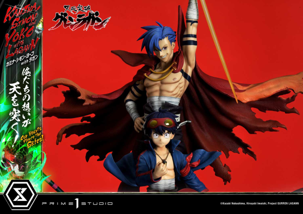 Prime 1 Studio Ultimate Premium Masterline Tengen Toppa Gurren Lagann Kamina, Simon & Yoko with Lagann "Our Hearts Pierce the Skies" | 4580708049540