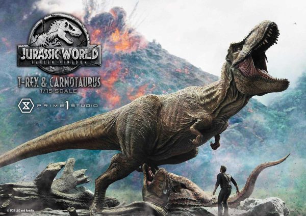 Prime 1 Studio Legacy Museum Collection Jurassic World: Fallen Kingdom (Film) Tyrannosaurus-Rex & Carnotaurus 1/15 scale Deluxe Version | 4580708034874