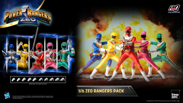 Three Zero Power Rangers Zeo - FigZero 1/6 Zeo Rangers Pack