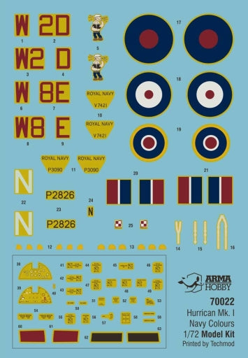 Arma Hobby 1/72 Hurricane Mk I Navy Colours Model Kit