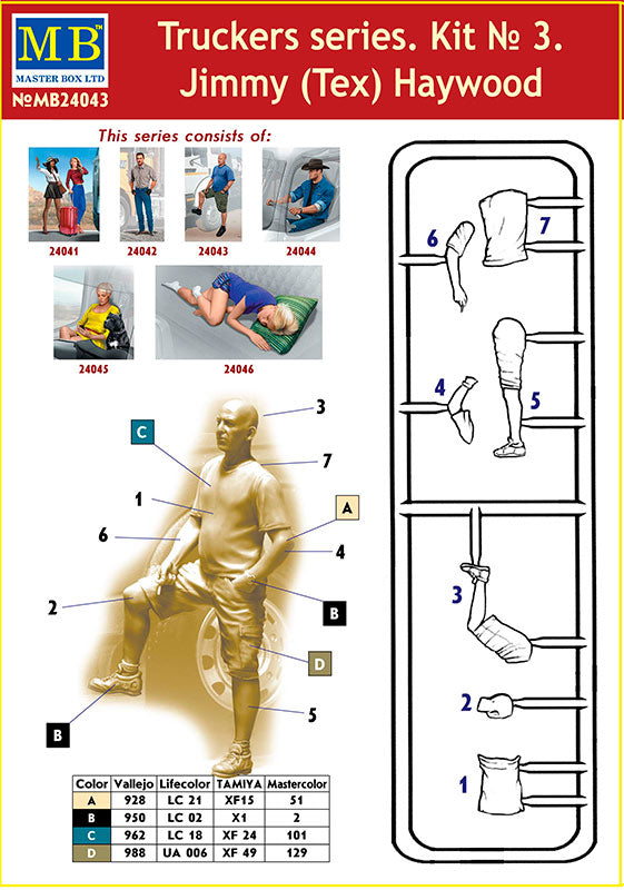MASTER BOX 1/24 Truckers series. Jimmy (Tex) Haywood.