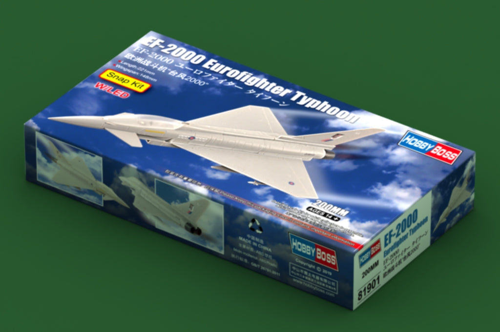 Hobby Boss (200mm) EF-2000 Eurofighter Typhoon (Snap kit w LED)