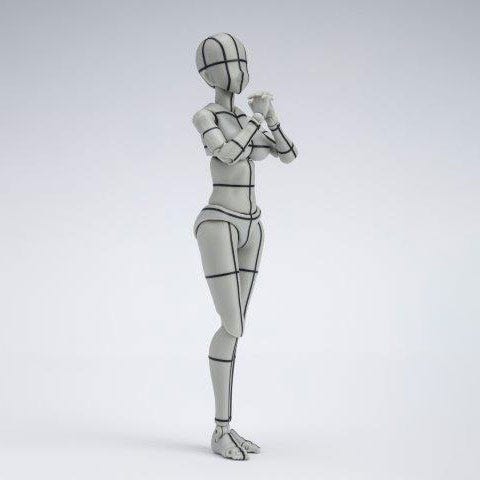 BANDAI Spirits Body Chan -Kentaro Yabuki- Wire Frame (Gray Color Ver.) , Bandai Spirits S.H Figuarts