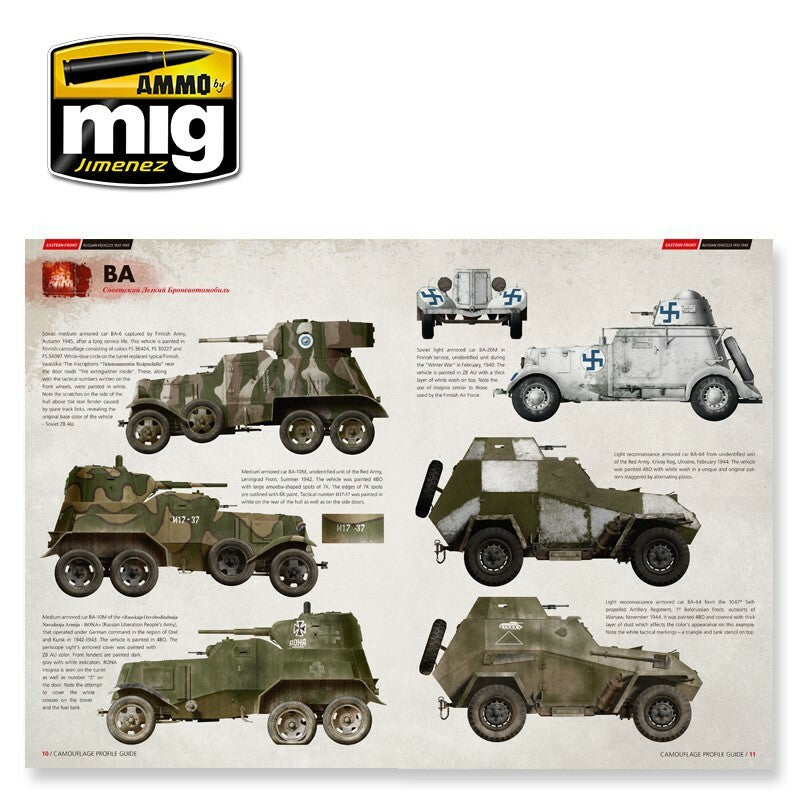 Ammo Mig Eastern Front Russian Vehicles 1935-1945 - Camouflage Profile Guide (English)