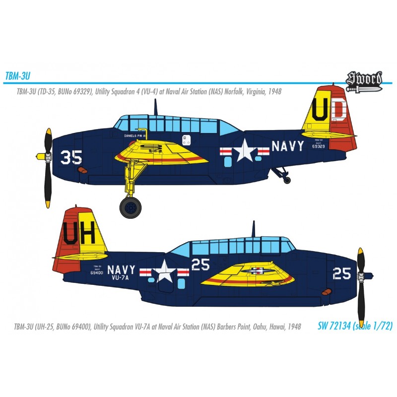 Sword Models 1/72 TBM-3U Avenger, Aircraft