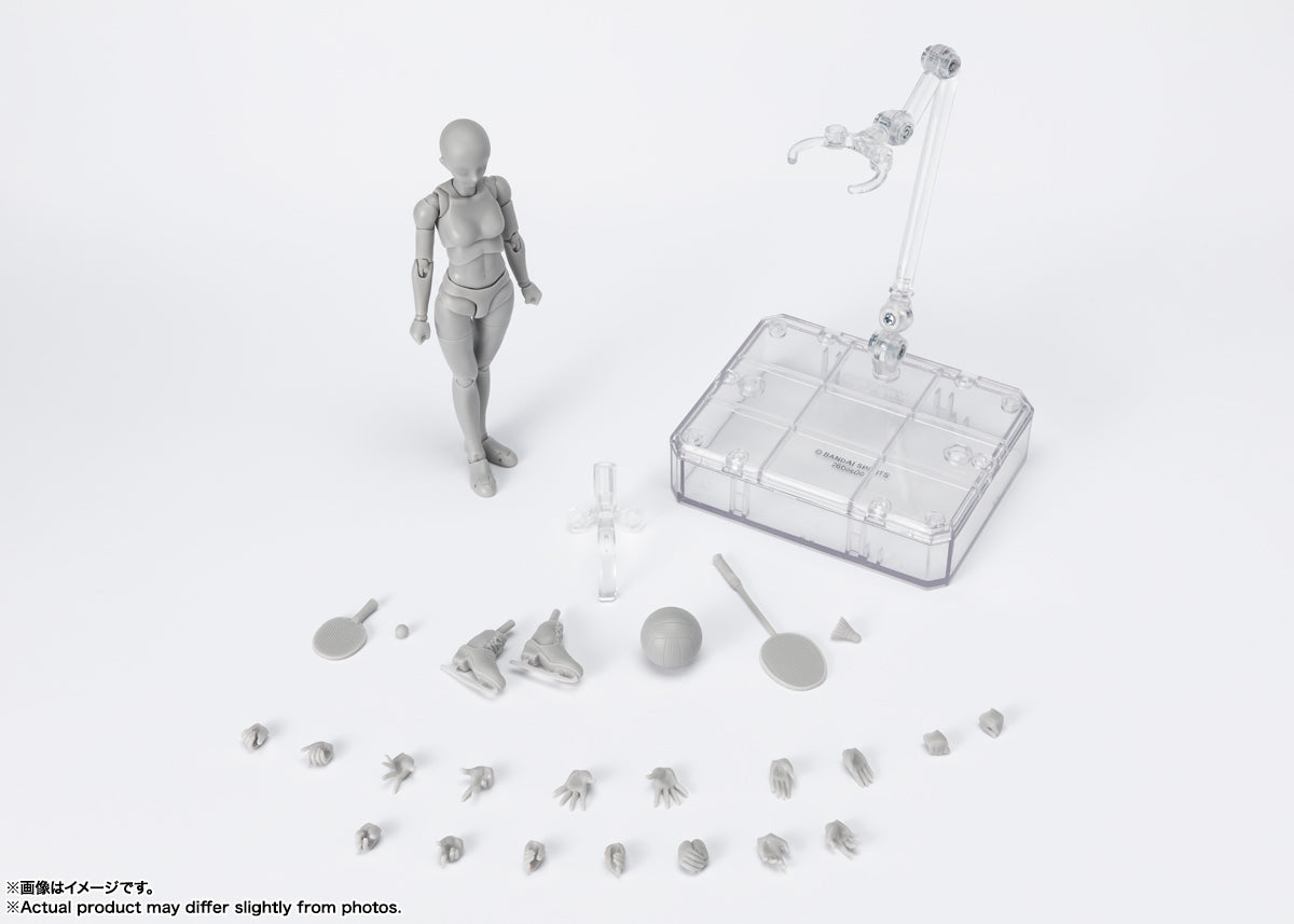 BANDAI Spirits Body-Chan -Sports- Edition DX Set (Gray Color ver.) , Tamashii Nations S.H.Figuarts