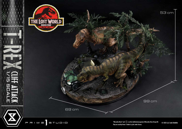 Prime 1 Studio Legacy Museum Collection The Lost World: Jurassic Park (Film) T-Rex Cliff Attack 1/15 scale Bonus Version(4582647121011)(4582647121011)