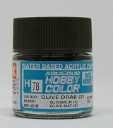 Mr Hobby AQUEOUS HOBBY COLOR - H78 SEMI-GLOSS OLIVE DRAB(1) (US ARMY TANK)