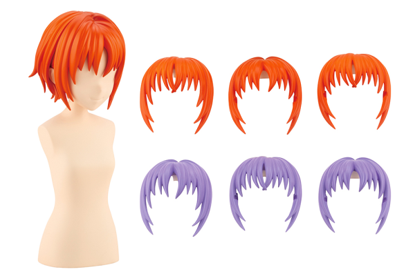 KOTOBUKIYA AFTER SCHOOL SHORT WIG TYPE: A [ORANGE & PURPLE]