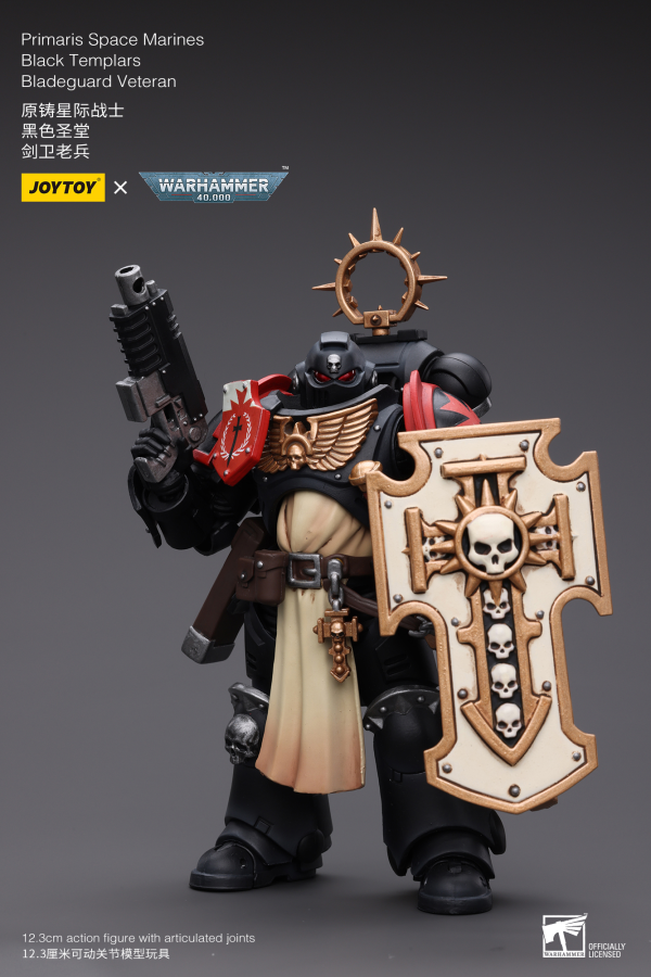 Joy Toy Primaris Space Marines Black Templars Bladeguard Veteran