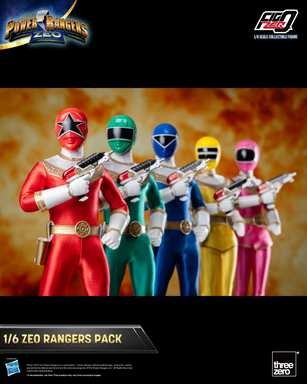 Three Zero Power Rangers Zeo - FigZero 1/6 Zeo Rangers Pack