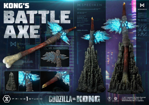 Prime 1 Studio Life Size Bust Godzilla vs Kong (Film) Kong's Battle Axe | 4580708032139