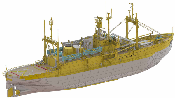 Hasegawa [HP001] 1/250 ANTARCTICA OBSERVATION SHIP SOYA "Antarctica Observatin 2nd Corps" (Super detail kit)(8806345680806)(8806345680806)