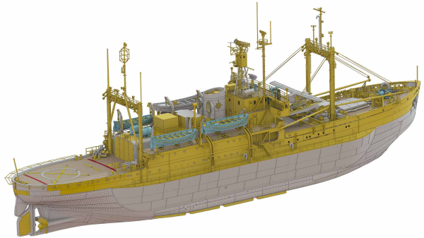 Hasegawa [HP001] 1/250 ANTARCTICA OBSERVATION SHIP SOYA "Antarctica Observatin 2nd Corps" (Super detail kit)