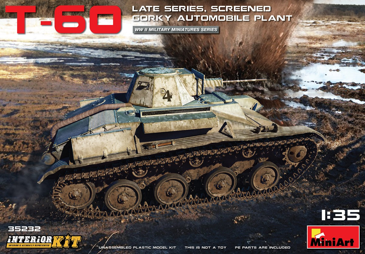 Miniart [35232] 1/35 T-60 Late Series, Screened (Gorky Automobile Plant) Interior Kit