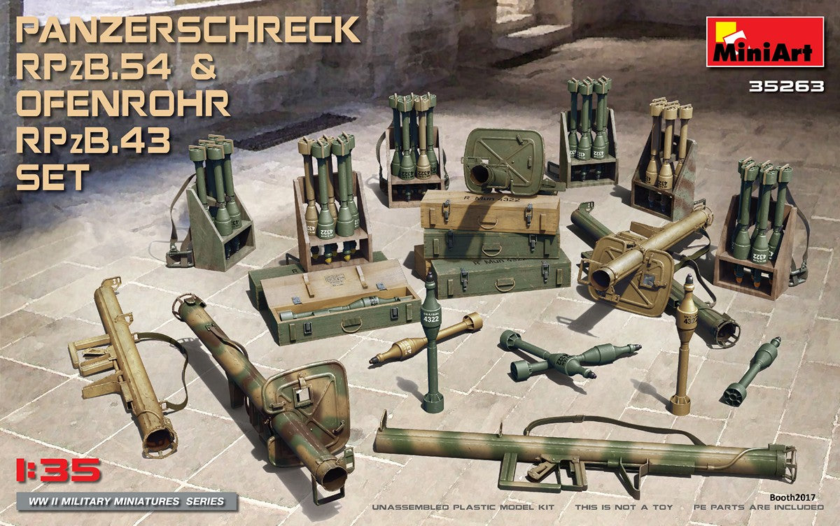 Miniart [35263] 1/35 Panzerschreck RPzB.54 & Ofenrohr RPzB.43 Set