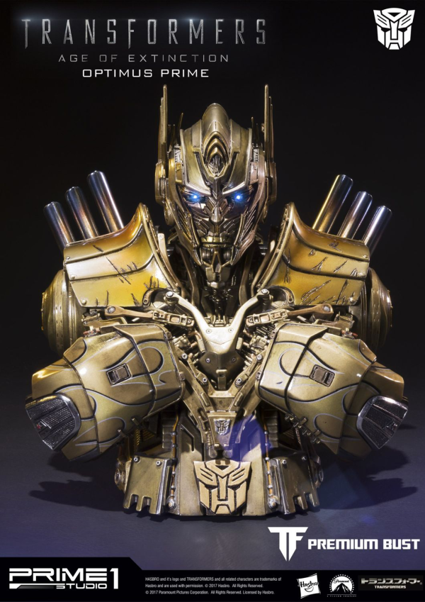 Prime 1 Studio Premium Bust Transformers: Age of Extinction (Film) Optimus Prime Gold Version | 4562471903755