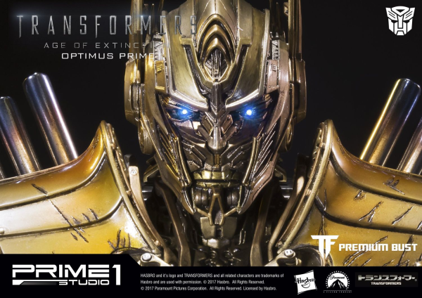 Prime 1 Studio Premium Bust Transformers: Age of Extinction (Film) Optimus Prime Gold Version | 4562471903755