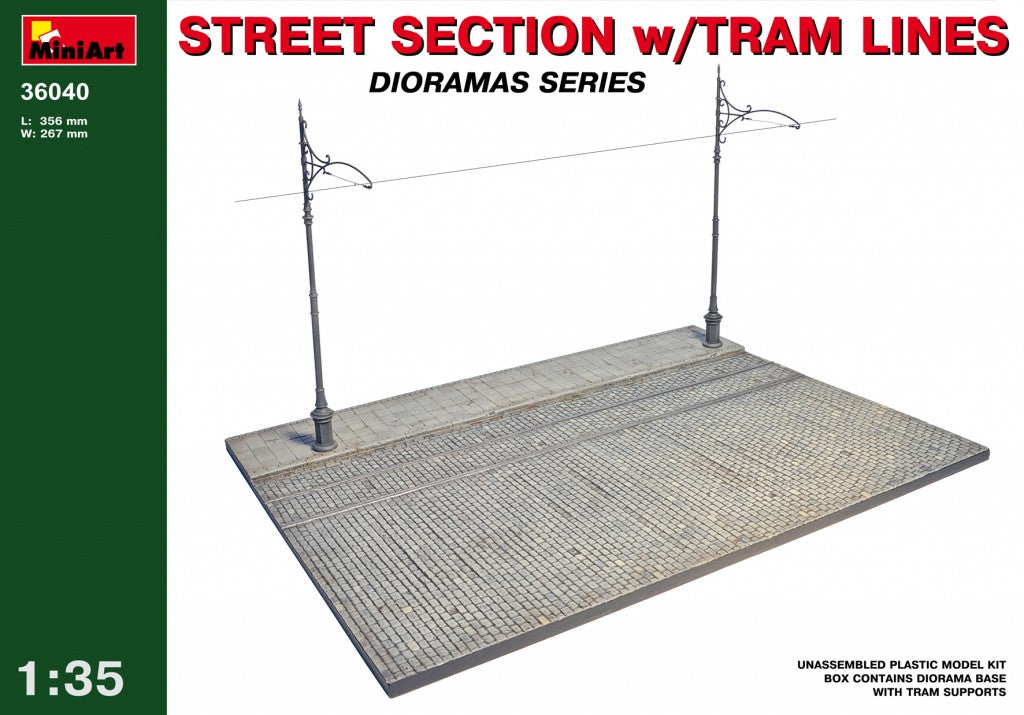 MiniArt 1/35 Street Section w/Tram Line