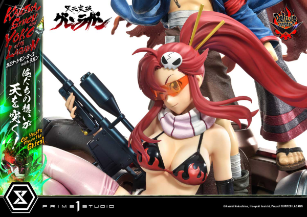 Prime 1 Studio Ultimate Premium Masterline Tengen Toppa Gurren Lagann Kamina, Simon & Yoko with Lagann "Our Hearts Pierce the Skies" DX Bonus Version | 4580708049564