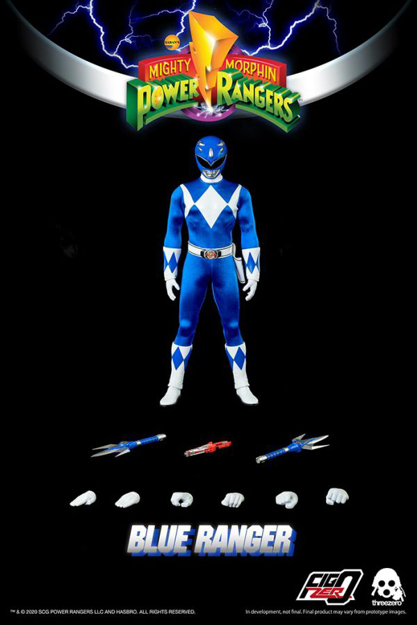 threezero Mighty Morphin Power Rangers - FigZero 1/6 Blue Ranger(4897056203174)(4897056203174)