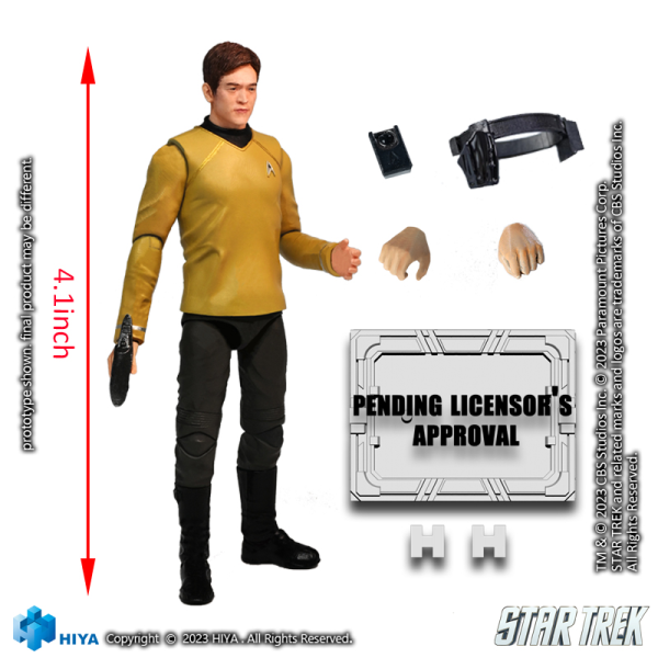 HIYA Toys Exquisite Mini Series 1/18 Scale STAR TREK 2009 Sulu