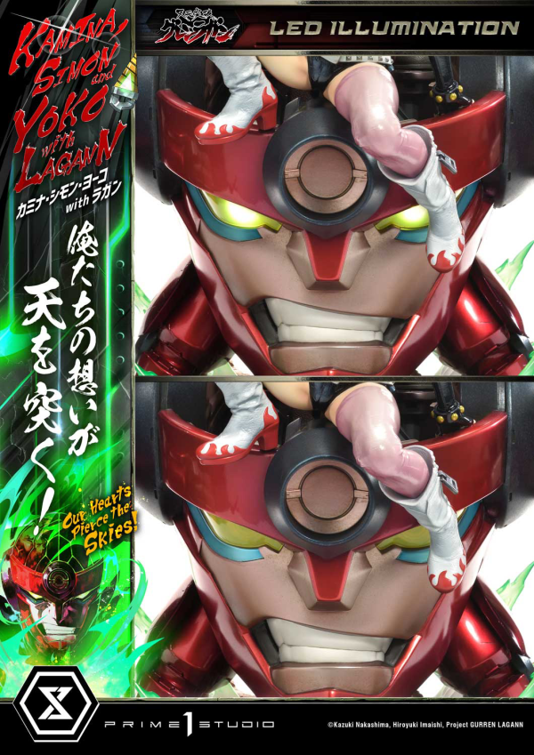 Prime 1 Studio Ultimate Premium Masterline Tengen Toppa Gurren Lagann Kamina, Simon & Yoko with Lagann "Our Hearts Pierce the Skies" DX Bonus Version | 4580708049564