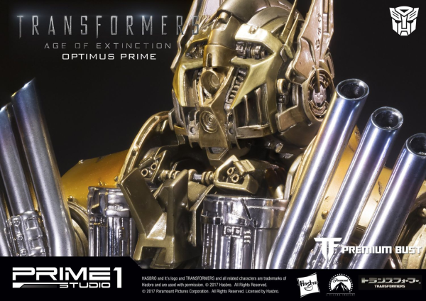 Prime 1 Studio Premium Bust Transformers: Age of Extinction (Film) Optimus Prime Gold Version | 4562471903755