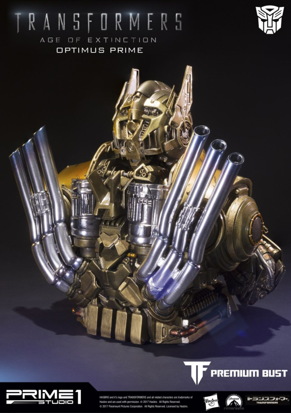 Prime 1 Studio Premium Bust Transformers: Age of Extinction (Film) Optimus Prime Gold Version | 4562471903755