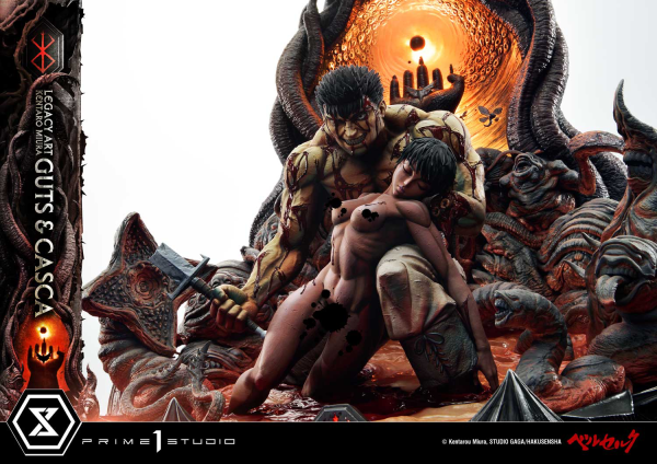 Prime 1 Studio Legacy Art "Kentaro Miura"  Berserk  Guts & Casca  Bonus Version | 4580708049854