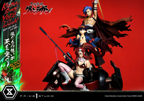 Prime 1 Studio Ultimate Premium Masterline Tengen Toppa Gurren Lagann Kamina, Simon & Yoko with Lagann "Our Hearts Pierce the Skies" | 4580708049540