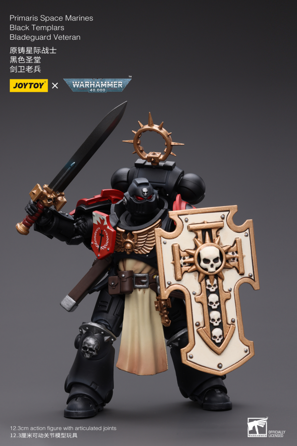 Joy Toy Primaris Space Marines Black Templars Bladeguard Veteran