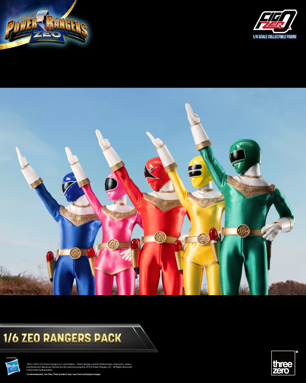 Three Zero Power Rangers Zeo - FigZero 1/6 Zeo Rangers Pack