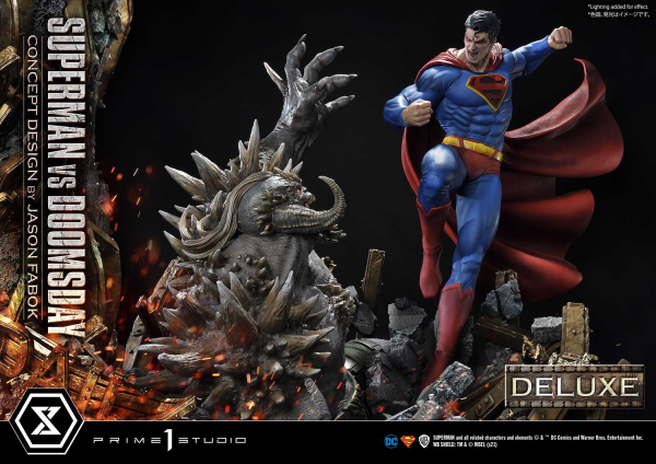 Prime 1 Studio Ultimate Museum Masterline Superman (Comics) Superman VS Doomsday (Concept By Jason Fabok) Deluxe Version(4580708034164)(4580708034164)