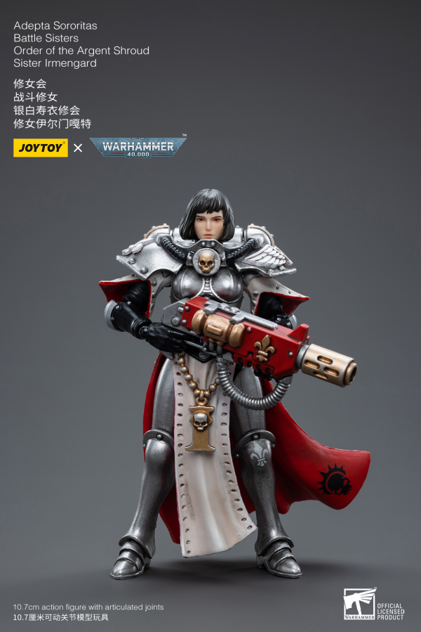 Joy Toy Warhammer 40K-Adepta Sororitas Battle Sisters Order of the Argent Shroud Sister Irmengard