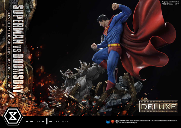 Prime 1 Studio Ultimate Museum Masterline Superman (Comics) Superman VS Doomsday (Concept By Jason Fabok) Deluxe Version(4580708034164)(4580708034164)