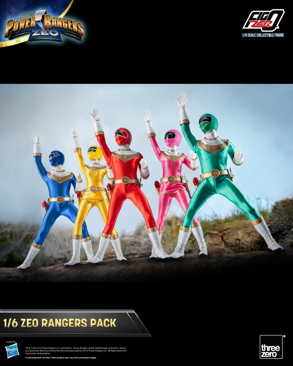 Three Zero Power Rangers Zeo - FigZero 1/6 Zeo Rangers Pack