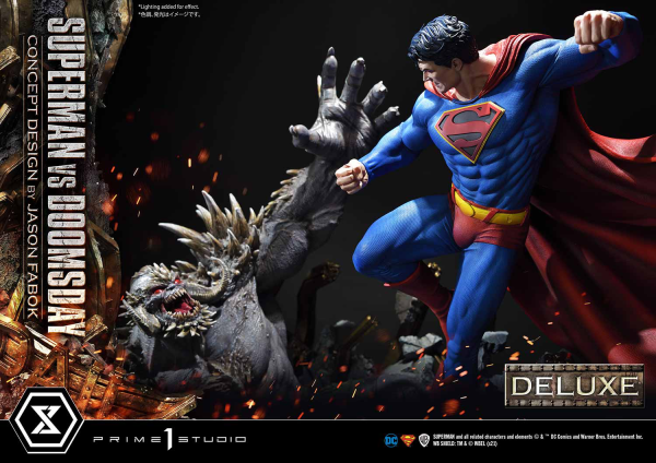 Prime 1 Studio Ultimate Museum Masterline Superman (Comics) Superman VS Doomsday (Concept By Jason Fabok) Deluxe Version(4580708034164)(4580708034164)