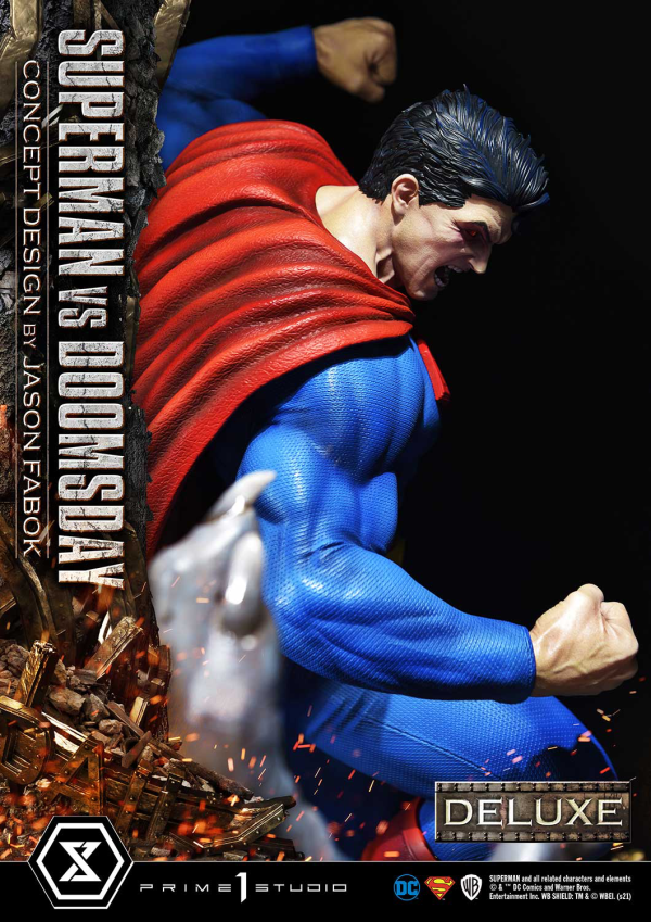 Prime 1 Studio Ultimate Museum Masterline Superman (Comics) Superman VS Doomsday (Concept By Jason Fabok) Deluxe Version(4580708034164)(4580708034164)