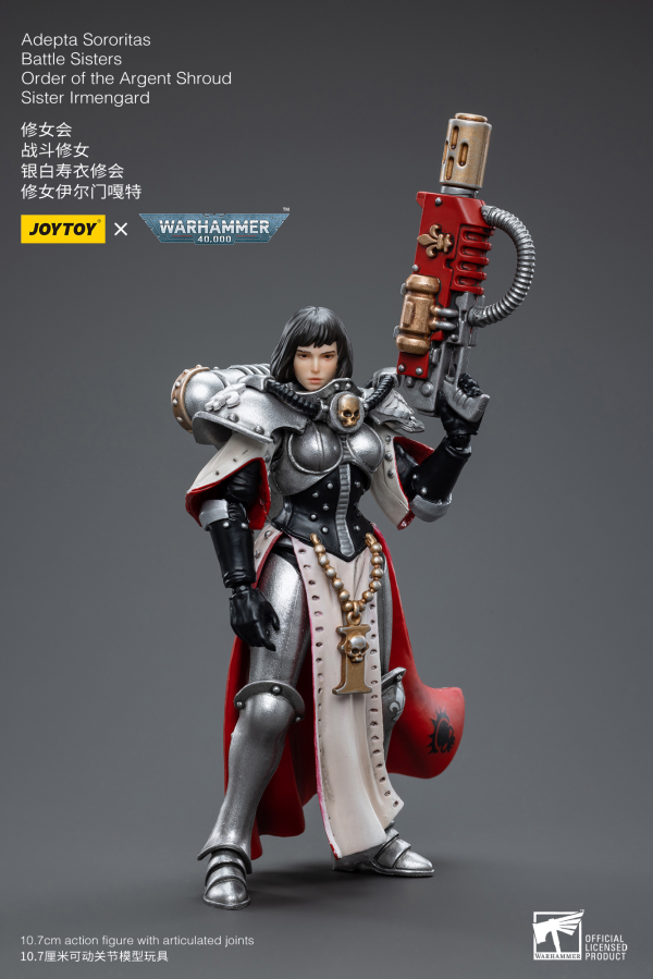 Joy Toy Warhammer 40K-Adepta Sororitas Battle Sisters Order of the Argent Shroud Sister Irmengard