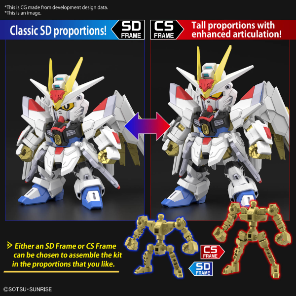 BANDAI Hobby SD GUNDAM CROSS SILHOUETTE MIGHTY STRIKE FREEDOM GUNDAM