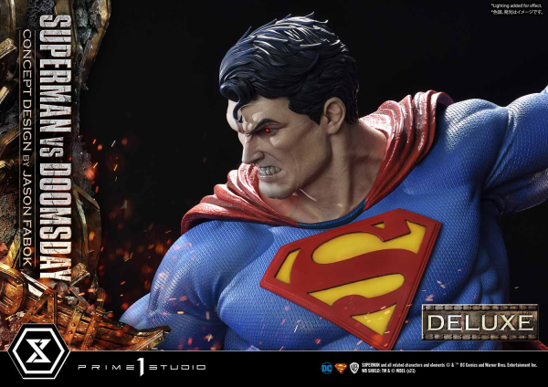 Prime 1 Studio Ultimate Museum Masterline Superman (Comics) Superman VS Doomsday (Concept By Jason Fabok) Deluxe Version(4580708034164)(4580708034164)