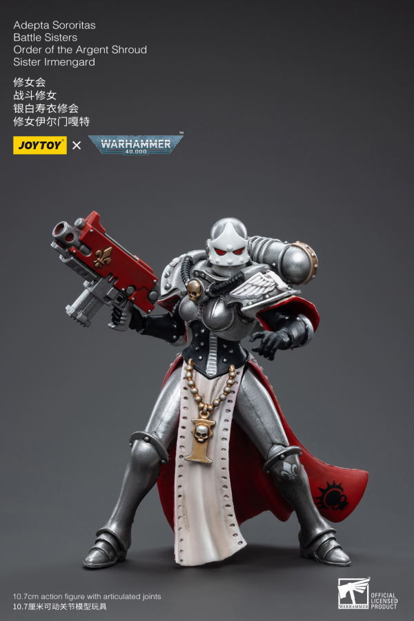 Joy Toy Warhammer 40K-Adepta Sororitas Battle Sisters Order of the Argent Shroud Sister Irmengard