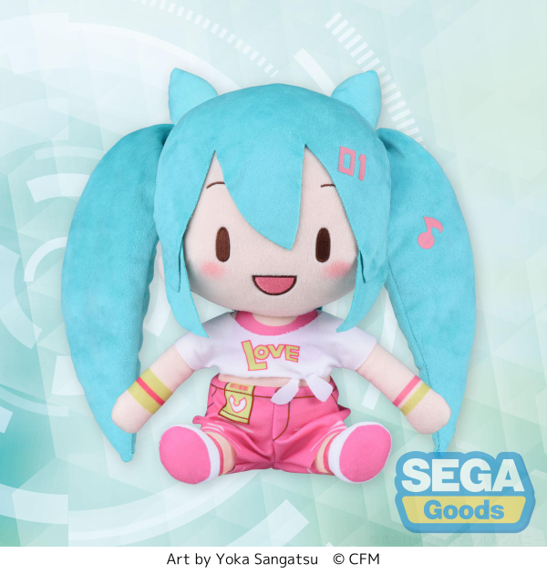 SEGA Fuwapuchi Hatsune Miku Series L Plush Hatsune Miku ~Live Cheering~