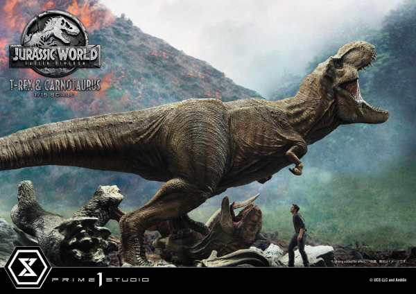 Prime 1 Studio Legacy Museum Collection Jurassic World: Fallen Kingdom (Film) Tyrannosaurus-Rex & Carnotaurus 1/15 scale Deluxe Version | 4580708034874