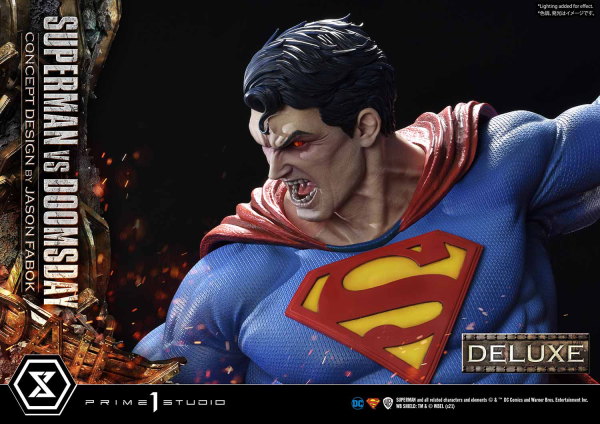 Prime 1 Studio Ultimate Museum Masterline Superman (Comics) Superman VS Doomsday (Concept By Jason Fabok) Deluxe Version(4580708034164)(4580708034164)