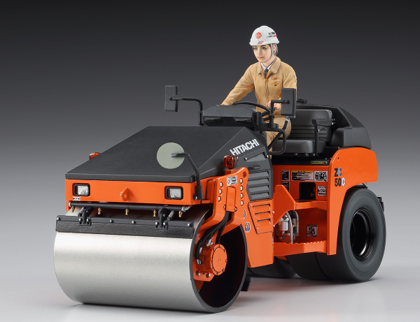 Hasegawa [WM02] 1:35 HITACHI VIBRATORY COMBINED ROLLER ZC50C-5(4967834660021)(4967834660021)