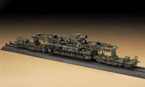 Hasegawa [MT57] 1:72 60cm MӦRSER KARL 040 PRODUCTION TYPE w/RAILWAY CARRIER(4967834312579)(4967834312579)