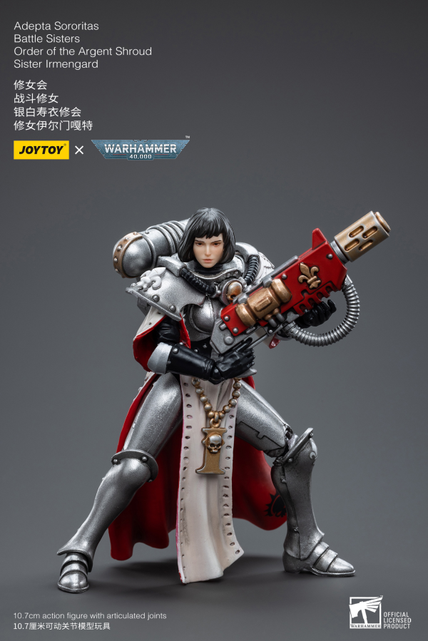 Joy Toy Warhammer 40K-Adepta Sororitas Battle Sisters Order of the Argent Shroud Sister Irmengard